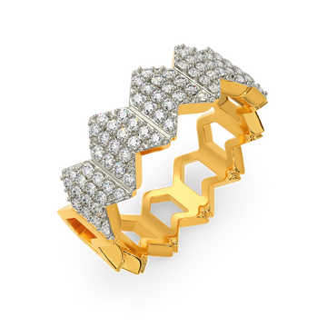 Minimalist Echo Diamond Rings