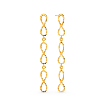 Make A Move Gold Earrings