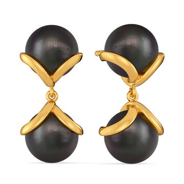 Fearless in Black Gemstone Earrings