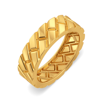 Subtle Statement Gold Rings For Men