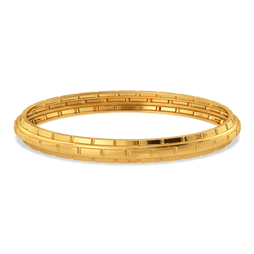 Subtle Statement Gold Bangles For Men