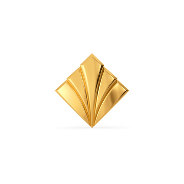Subtle Statement Gold Earrings For Men