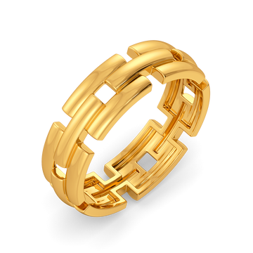 Offbeat Classic Gold Rings For Men