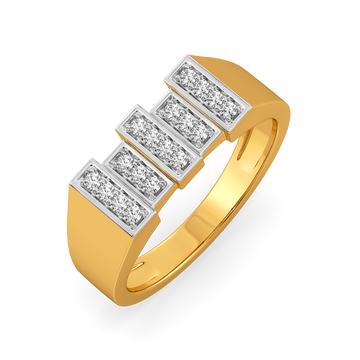 Casual Power Move Diamond Rings For Men