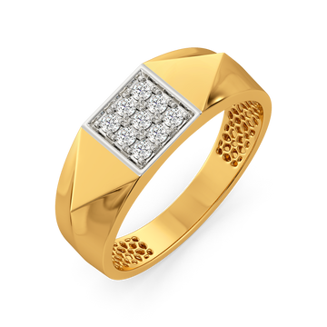 Raw and Refined Diamond Rings For Men