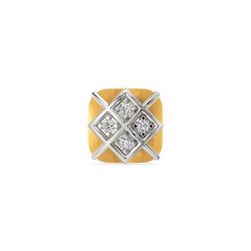 Raw and Refined Diamond Earrings For Men
