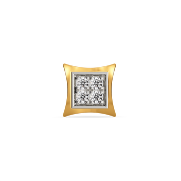Statement in Stillness Diamond Earrings For Men