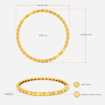 Bootcamp Chic Gold Bangles