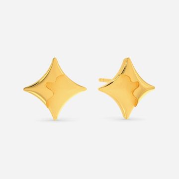 March O Drama Gold Earrings