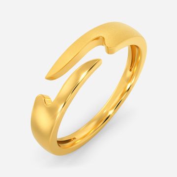 Sleek Camo Gold Rings