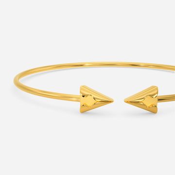 Sleek Camo Gold Bangles