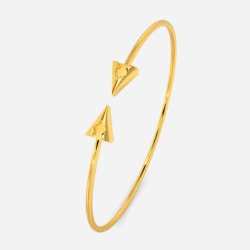 Sleek Camo Gold Bangles