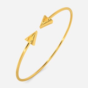 Sleek Camo Gold Bangles