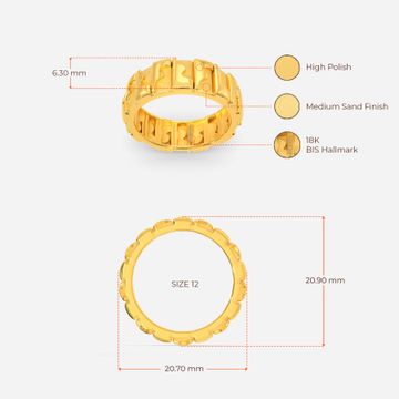 Army Blend Gold Rings