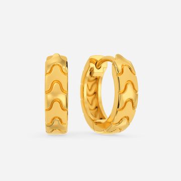 Camouflage Cool Gold Earrings