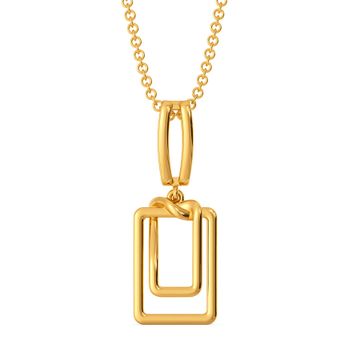 Clipped Formals Gold Pendants