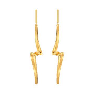 Short N Sophisticated Gold Earrings