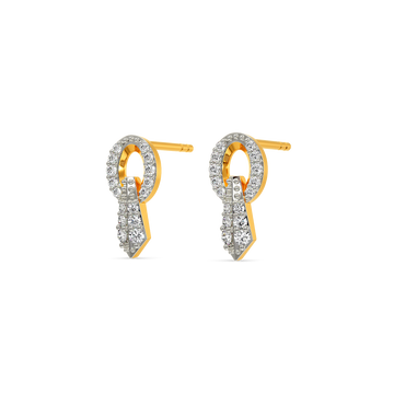 Tie Fusion Diamond Earrings