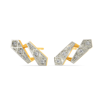 Tie Melange Diamond Earrings
