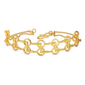 Neon Buzz Gold Bracelets