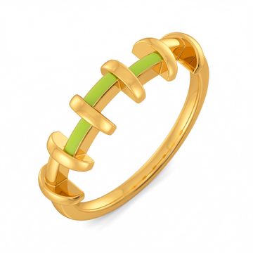 Lime N Licious Gold Rings