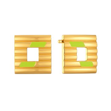 Neon Nuance Gold Stud Earring