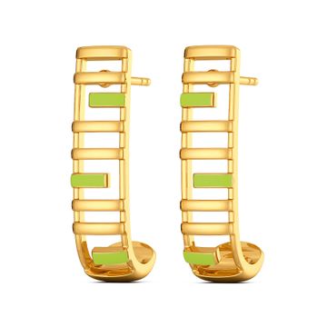 Colour Me Neon Gold Earrings