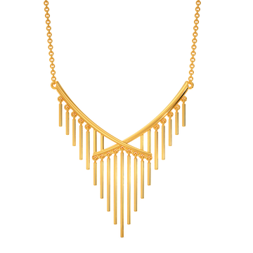 Fringe Tint Gold Necklaces