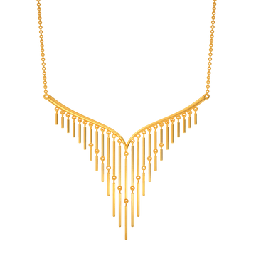 Perfectly Fringed Gold Necklaces
