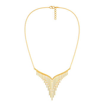 Perfectly Fringed Gold Necklaces