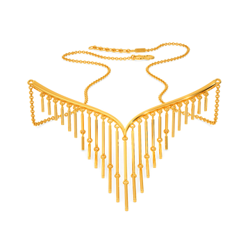 Perfectly Fringed Gold Necklaces