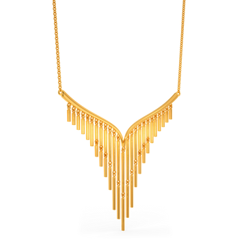 Perfectly Fringed Gold Necklaces