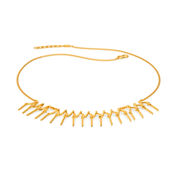 Fringe Tint Gold Necklaces