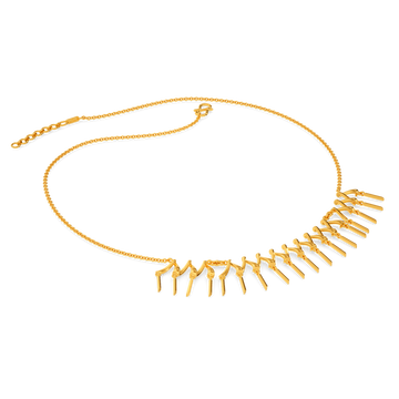 Fringe Tint Gold Necklaces