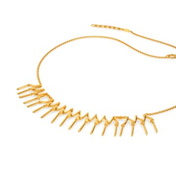 Fringe Tint Gold Necklaces