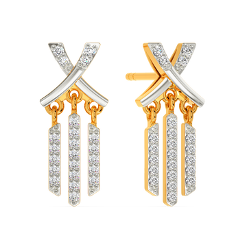 Fancy Fringe Diamond Earrings
