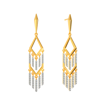 Dazzle In Fringe Diamond Earrings