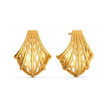 Web Vibes Gold Earrings