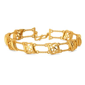 Shield of Lattice Gold Bracelets