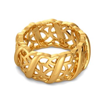 Shield of Lattice Gold Rings