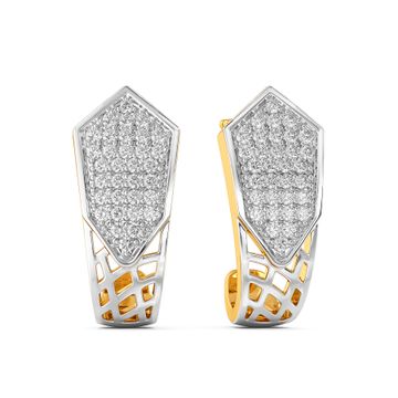 Edgy Nets Diamond Earrings
