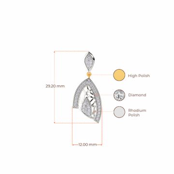 Gauze Galore Diamond Earrings