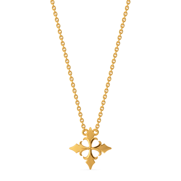 Flower of the Iris Gold Necklaces