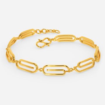Groovy Swirls Gold Bracelets