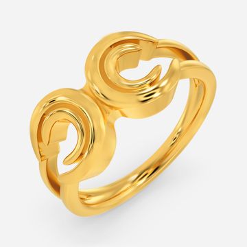 Clued to Loop Gold Rings