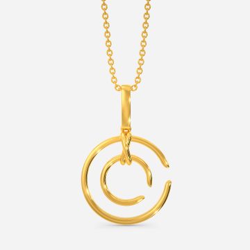 Clued to Loop Gold Pendants