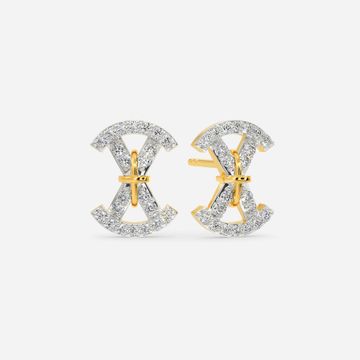 Minimal Gamble Diamond Earrings