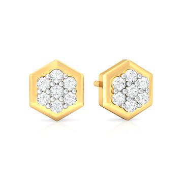 Orb Reverb Diamond Earrings