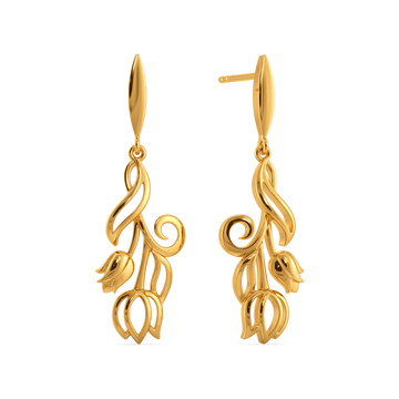 Tradition Meets Trend Gold Earrings