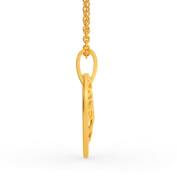 Net Zoned Gold Pendants